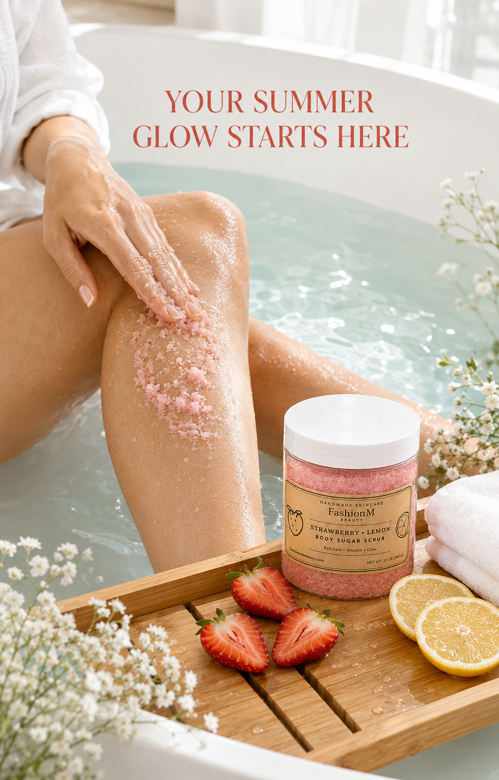 Strawberry Lemon Sugar Scrub