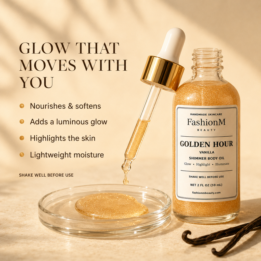 Golden Hour Vanilla Shimmer Body Oil