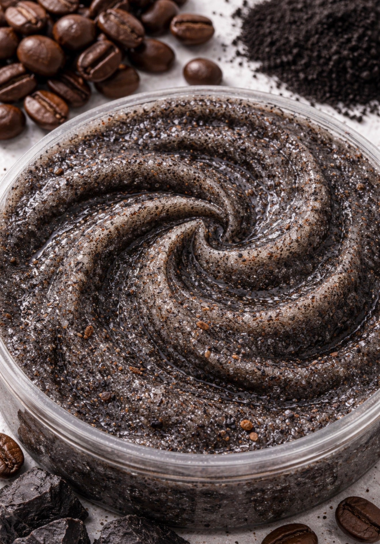 Coffe and Charcoal Sugar Scrub