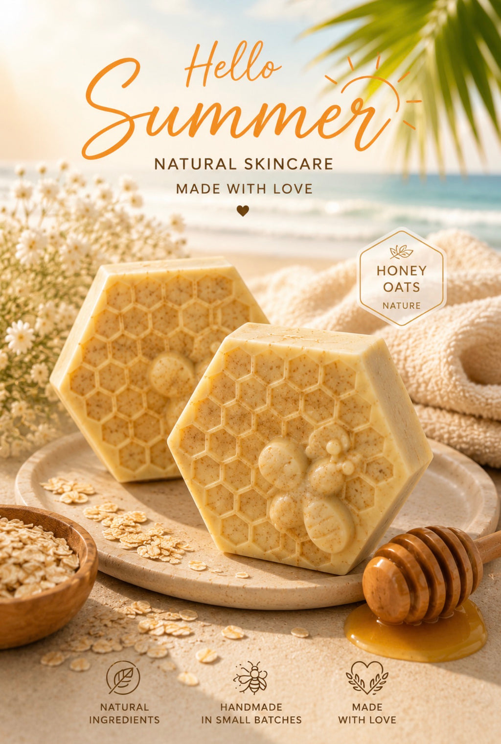 Golden Oat Milk & Honey Soap  